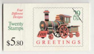 U.S. Scott #2718a BK203 Train Christmas Stamp - Mint NH Booklet