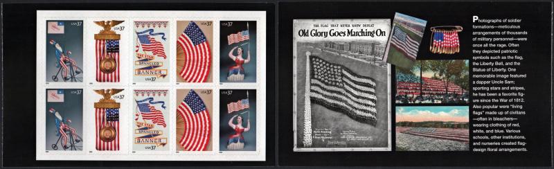 SC#BK294 37¢ Old Glory Prestige Booklet (2003) Self Adhesive