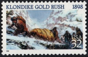 SC#3235 32¢ Klondike Gold Rush Centennial Single (1998) MNH