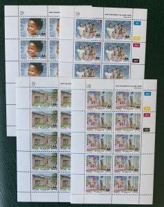 Namibia 1993 SOS Children's Villages sheetlets, MNH. Scott 738-741, CV $...