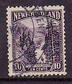 Newfoundland-Sc#139- id12-used 10c Humber River Canyon-1923-24-