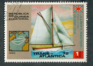 Equatorial Guinea Trans Atlantic Sailboat used single from 1972