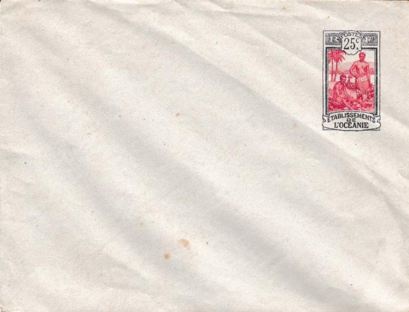 French Polynesia Higgins & Gage B14 Unused with creases.