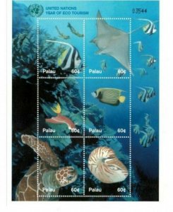 Palau MNH S/S Year Of Eco Tourism Marine Life 2002