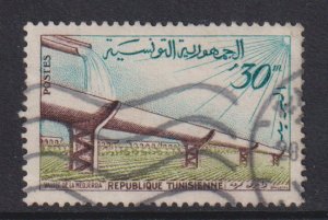 Tunisia  #353  used 1959 modern and Roman aqueducts 30m