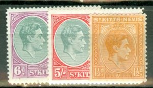 AB: St Kitts Nevis 76-88, 91-2 mint CV $41; scan shows only a few