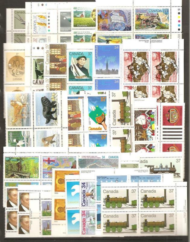 Canada Mint Postage Lot  Face Value $90.02    See 2 Scans 