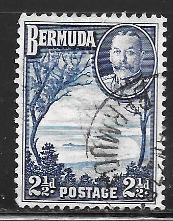 Bermuda 110: 2.5p Horseshoe Bay & Bermuda cedars, used, F-VF