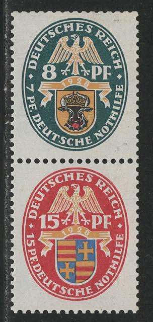 Germany Scott # B24, B25, mint nh, se-tenant, Mi# S50