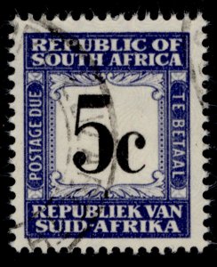 SOUTH AFRICA QEII SG D56, 5c black & grey-blue, FINE USED.