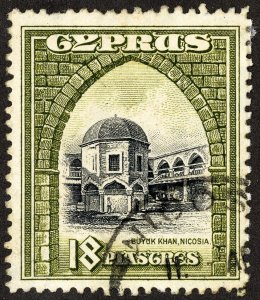 Cyprus Stamps # 134 Used VF Scott Value $50.00