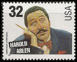 US 3100 Songwriters Harold Arlen 32c single MNH 1996