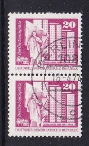 German Democratic Republic DDR  #1612   cancelled 1974  definitive set pair 20pf