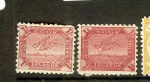 COOK ISLANDS (P2112BB) 1/-  BIRD  SG20-20A  MOG