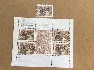 Portugal Scott #1538,1538a MNH Souvenir Sheet & a single