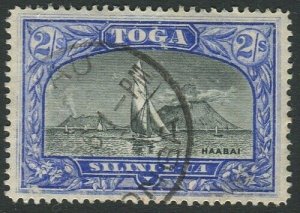 Tonga 1897 SG51a 2/- View of Haapai #1 FU