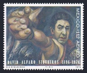 Mexico C463 3 stamps, MNH. Mi 1464. David Siqueiros, 1876-1974, painter. Mural.