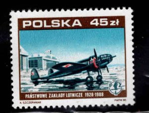 Poland Scott 2861 MNH** Los Elk Aircraft