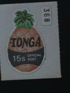 ​TONGA-RARE LOVELY BEAUTIFUL PINEAPPLE SHAPE CUT STAMP-MINT VF- HARD TO FIND