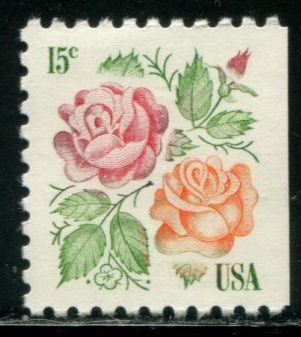 1737 US 15c Roses, MNH bklt sgl