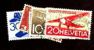 SWITZERLAND 244 246 C37-9 USED FVF Cat $23