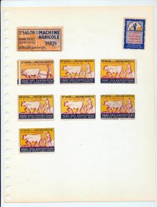 France Paris Foire MH Unused MNH Poster Labels (Appx 70 Items) NS 525