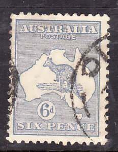 Australia-Sc#48- id5-used 6p Kangaroo-Animals-1915-24-