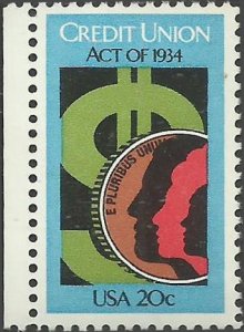 # 2075 MINT NEVER HINGED ( MNH ) CREDIT UNION ACT