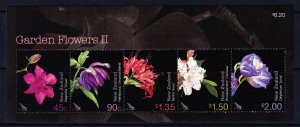 New Zealand 2004 Flowers Mint MNH Miniature Sheet SC 1954a