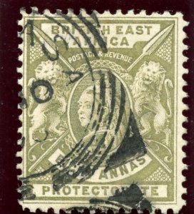 British East Africa 1896 QV 8a grey-olive very fine used. SG 74. Sc 82.