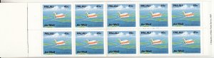 Palau 1989 MNH Sc C20a 45c Boeing 727 Complete Booklet