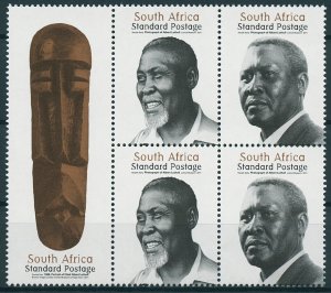 South Africa Stamps 2011 MNH Nobel Peace Prize Chief Albert Luthuli 5v Block