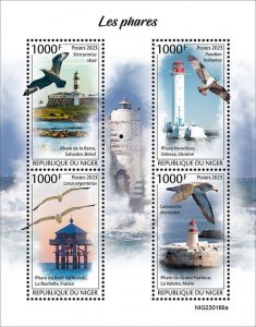 NIGER - 2023 - Lighthouses - Perf 4v Sheet - Mint Never Hinged