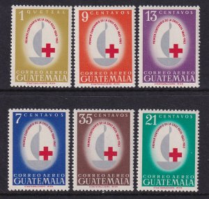 Guatemala C305-C309 Red Cross MNH VF