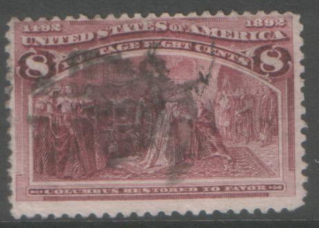 USA 1893 8c Columbian #236 sound used