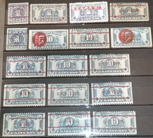 United States revenue stamps / playing cards MNH/MH