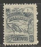 NICARAGUA 89F MOG MAP P1144-1