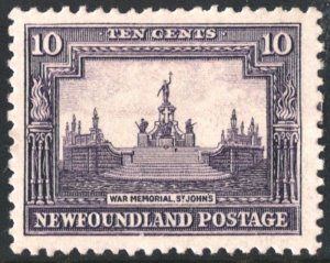 Newfoundland SC#169 10¢ War Memorial, St. John's (1929) MHR