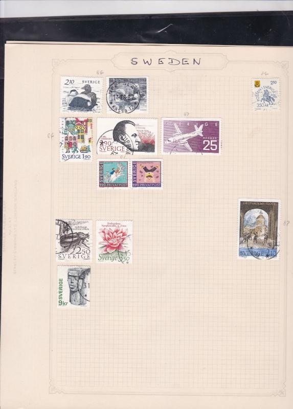 sweden stamps page ref 17420