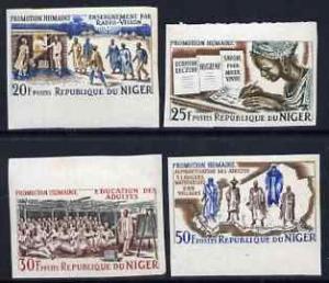 Niger Republic 1965 Human Progress set of 4 IMPERF unmoun...