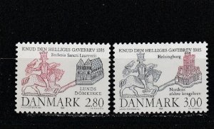 Denmark  Scott#  777-778  MNH  (1985 St. Knut's Land Grant)