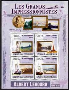 COMORO IS - 2009 - Albert Lebourg - Perf 4v Sheet - MNH - Private Issue