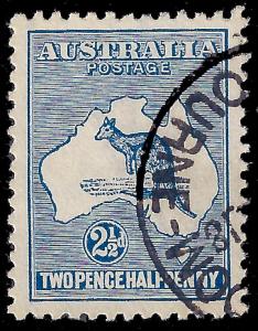 Australia 1915 Sc 46 'roo 2 1/2d Deep blue UF