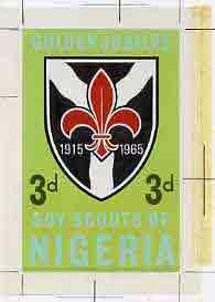 Nigeria 1965 Scouts Golden Jubilee - original hand-painte...