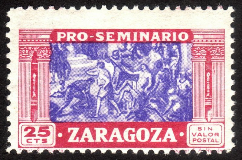 25c, Spain Zaragoza, Charity stamp, MNH