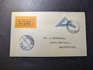 1931 Dutch SWA Airmail Internal First Flight Cover FFC Tsumeb to Grootfontein