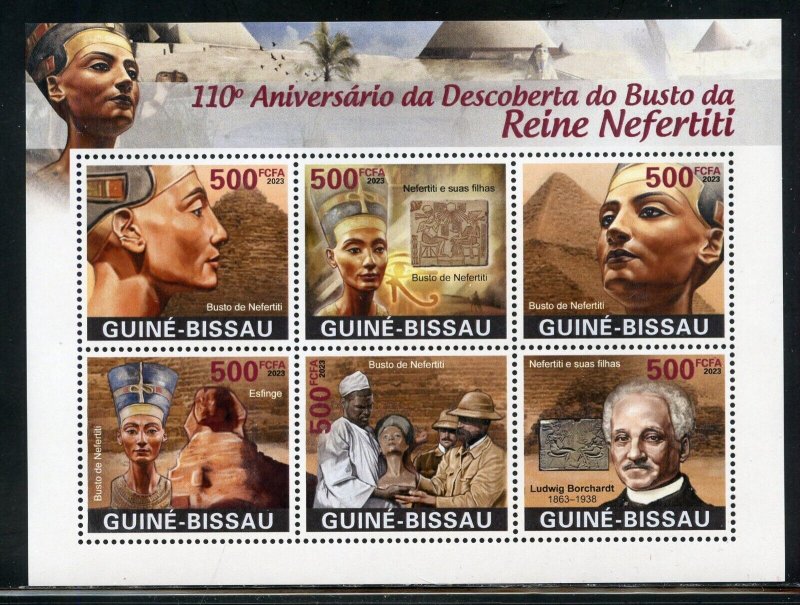 GUINEA BISSAU 2023 110th ANNIVERSARY OF DISCOVERY OF NEFERTITI'S BUST SHT MINT N