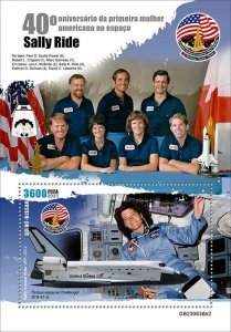 2024 05- GUINEA BISSAU - SALLY RIDE IN SPACE II     1V complet set    MNH **