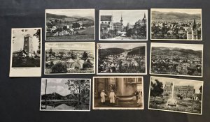 Antique German Reich Photo Postcard Lot x10 Bad Reichenhall Schönau Radiumbad