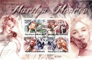 BURUNDI 2011 - Marilyn Monroe,  In memoriam / minisheet